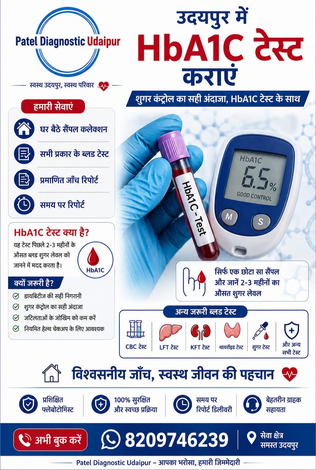 HbA1c Sugar Test Facility in Udaipur